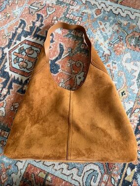 Universal Thread Suede Shoulder Bag in Cognac